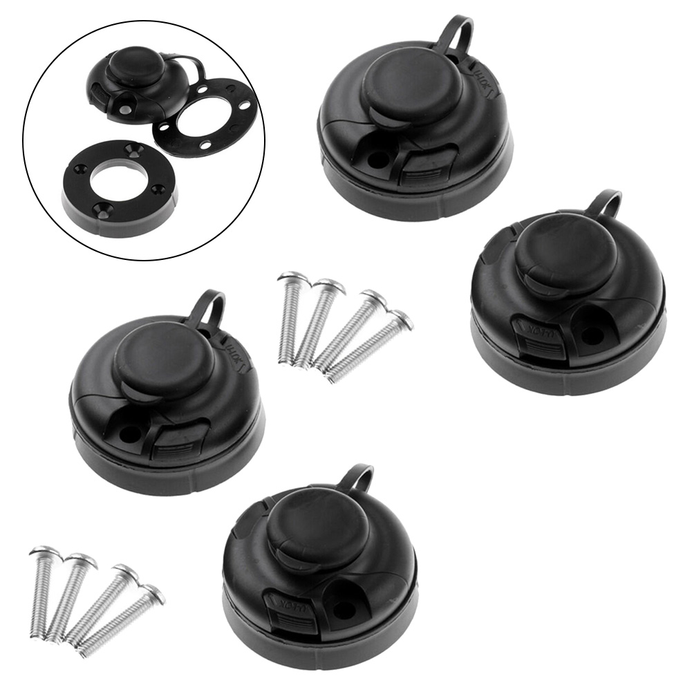 4 szt. Czarne ABS uchwyty na w – Fishing Kayak Rod Holder recenzja i cena