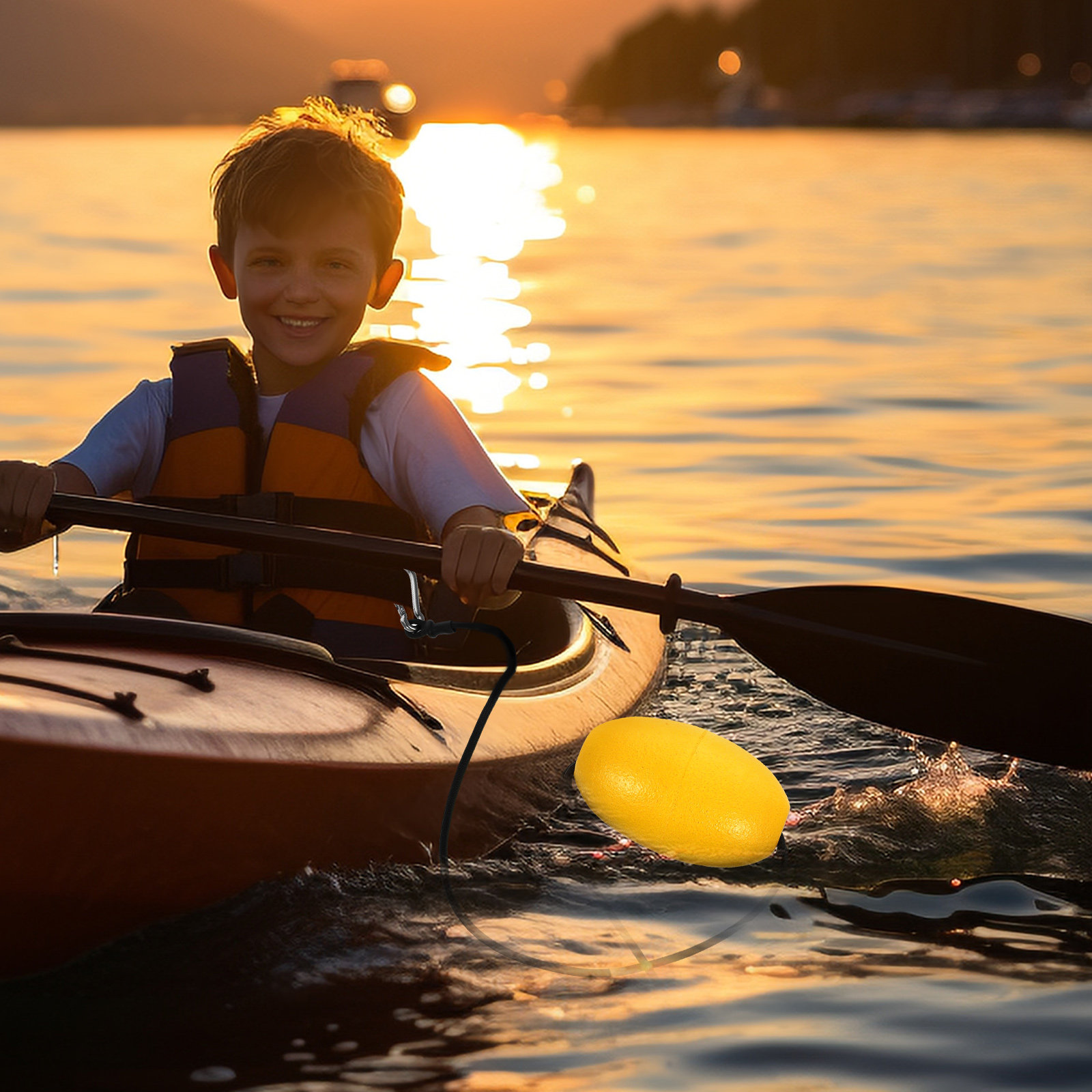 Lina wyciągowa do łodzi, boja  – Fishing Kayak Anchor recenzja i cena